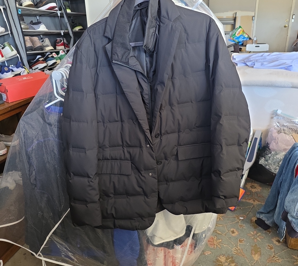 Source Unknown Black Quilted Puffer Blazer